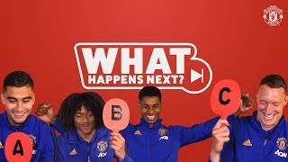 Rashford, Chong, Pereira & Jones guess What Happens Next? | Manchester United