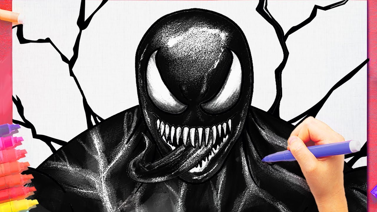 Como desenhar o VENOM passo a passo - YouTube