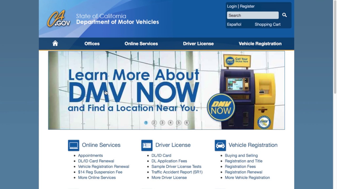 dmv online appointment