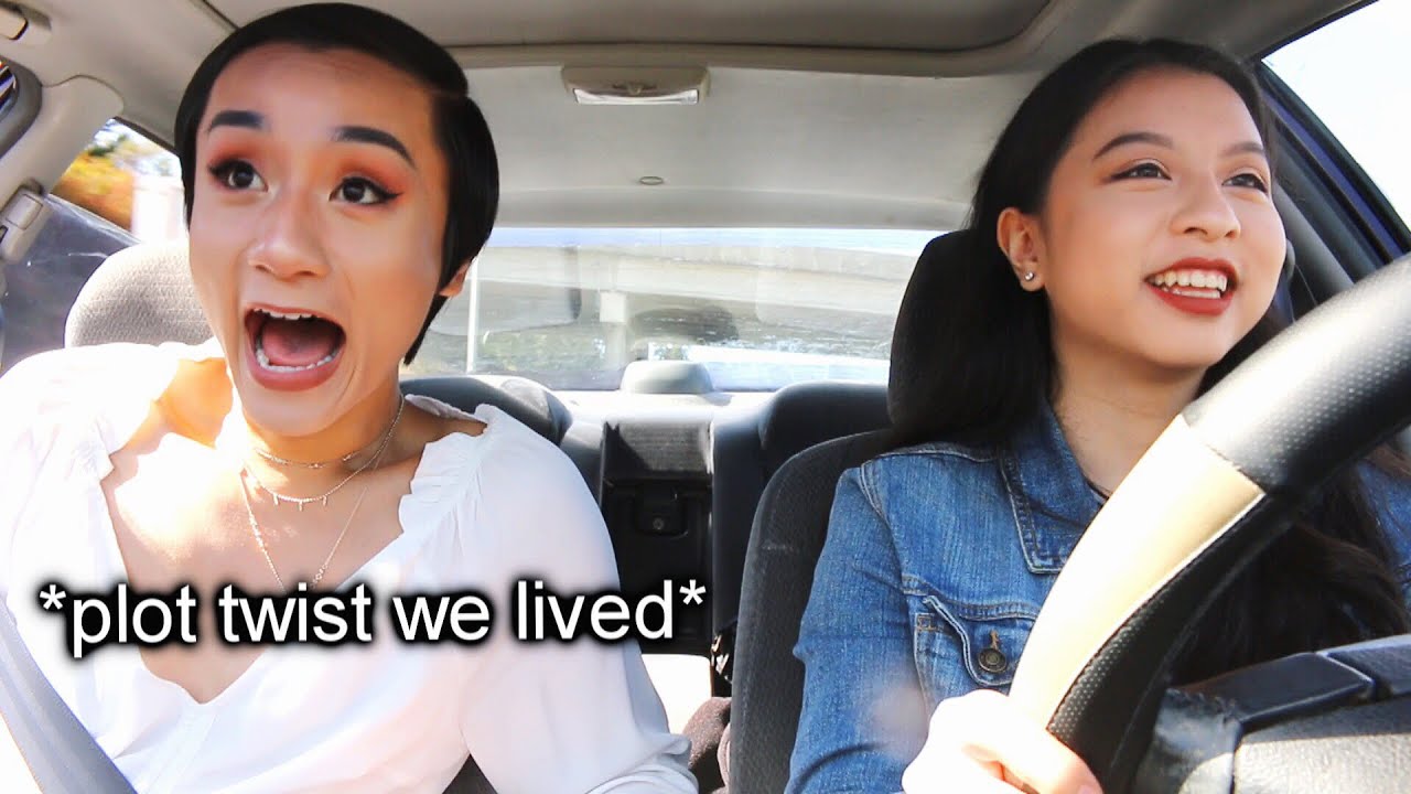 teaching my sister how to drive on the freeway - YouTube
