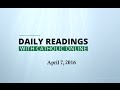 Image of Daily Reading for Thursday, April 7th, 2016 HD video