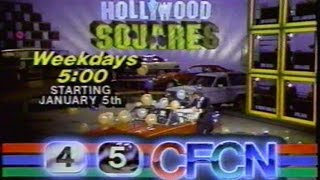 Hollywood Squares Cfcn Promo Dec 31 1986