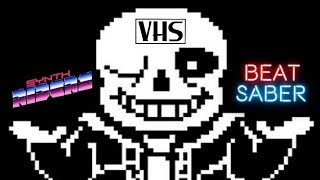 Synthriders with beat saber map mod playing megalovania @VHSProductions