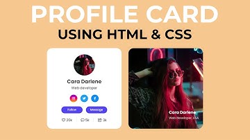 How To Make 3D Flip Profile Card Using HTML & CSS | A Profile Card Design