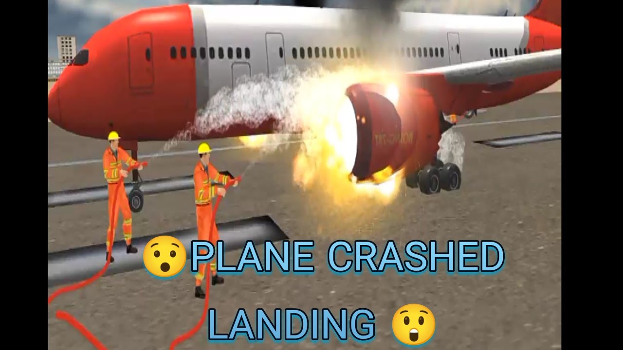 Emergency Landing at the Airport (Airplane Two Engine Failure)Plane Crash 