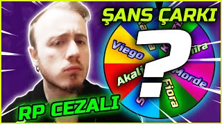 Tüm Gün Boyunca ŞANS ÇARKI Oynadığım Şampiyonu BELİRLEDİ  (RP CEZALI CHALLENGE)