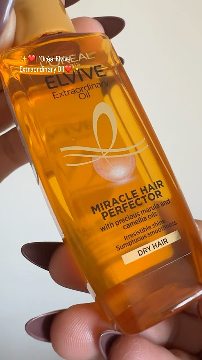 L’Oréal Elvive Hair Oil #lorealparis #hairoil #lorealhair #oil #hairoilsforgrowth #frizzyhair #hair