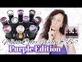 WHAT COLOR WILL IT BE? | PURPLE EDITION | Mixing all my purple gel polishes + nail design