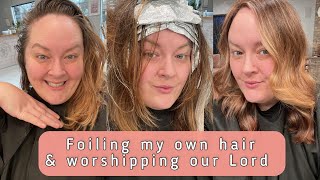 Come do my own hair with me while worshipping our Lord!!!!