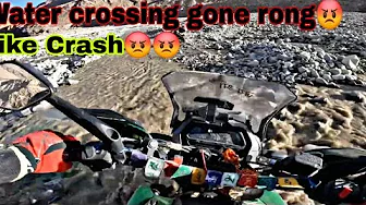 Bike crash ho gai water crossing karte hue 🥺🤬Leh ladakh ride 2024 @jattprabhjot  Ep-13