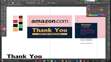 Best Amazon Thank You Card Product Insert Design Adobe Illustrator - Simple AND Effective