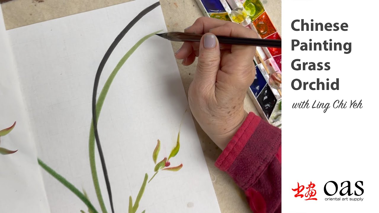 How to paint a simple orchid in Chinese ink - Artists & Illustrators