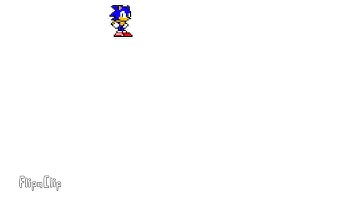 Sonic run sprite animation test