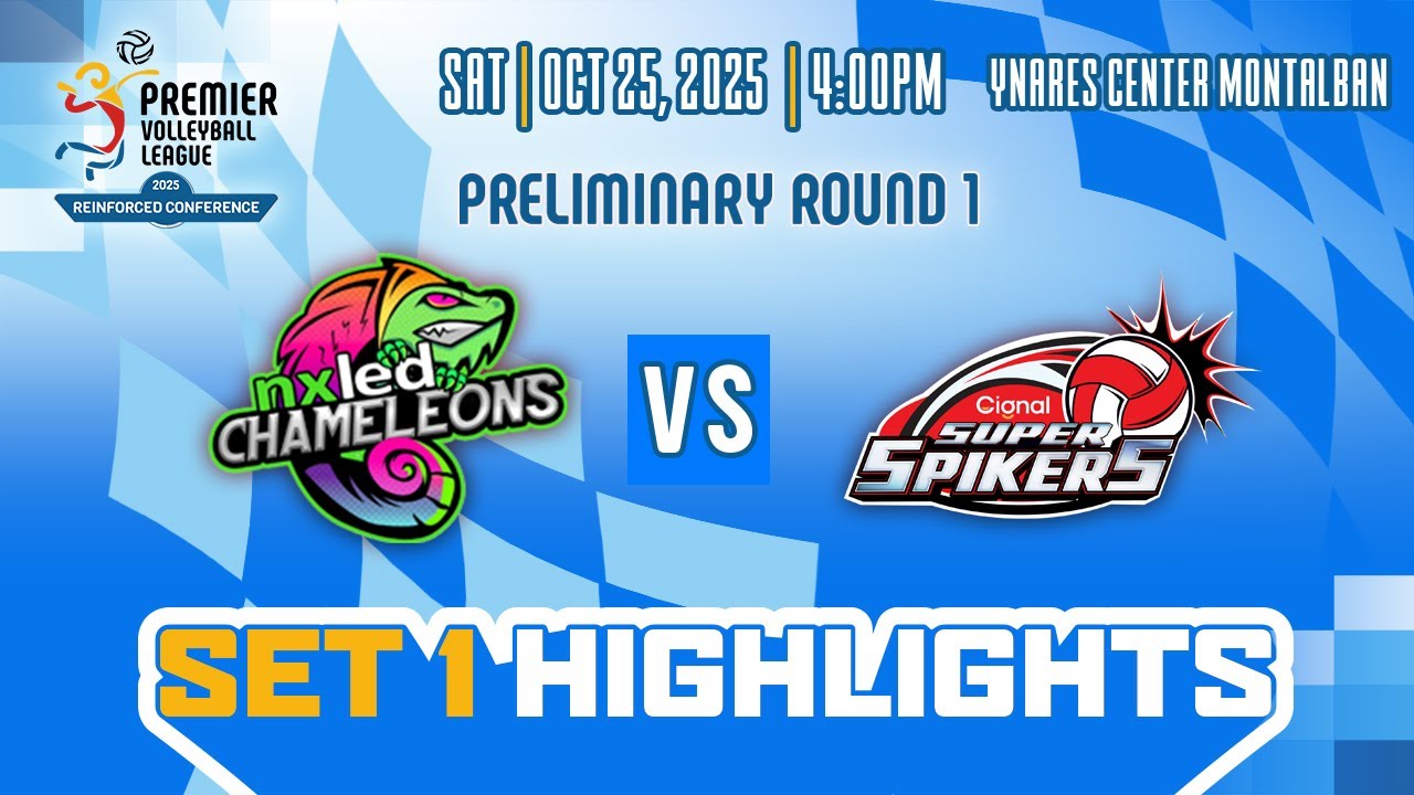 Nxled Chameleons vs. Cignal HD Spikers - 1st Set Highlights