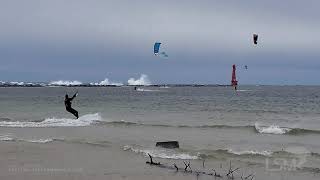 10/17/2020 Muskegon, MI 6 to 11ft Waves, Kite Surfers