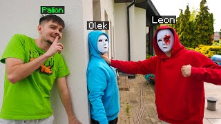 PODGLĄDAŁEM LEONA i OLKA i STAŁO SIĘ TO... *pobili się*