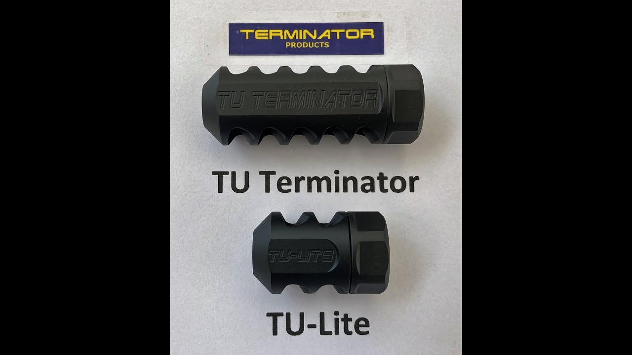 TU Lite Terminator Muzzle Brake compared to a TU & Suppressor