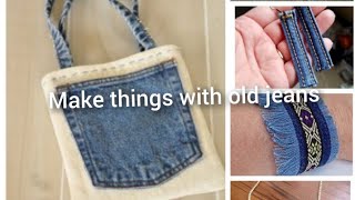 Jeans craft || make things with old jeans || Denmaic diy@creativechannel4630