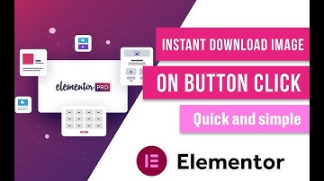 Download an image from a page using download button on Elementor