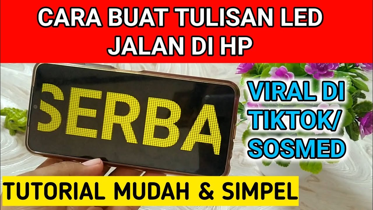 tutorial tulisan berjalan di hp yang viral di tiktok dan sosmed cara