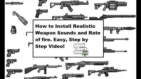 GTA V | LSPDFR | Tutorial | How to Install Realistic Weapons Sounds and rate of Fire | Step by Step