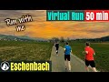 2022Eschenbach with music | Running video for treadmill workout | Virtual Run #16 Switzerland