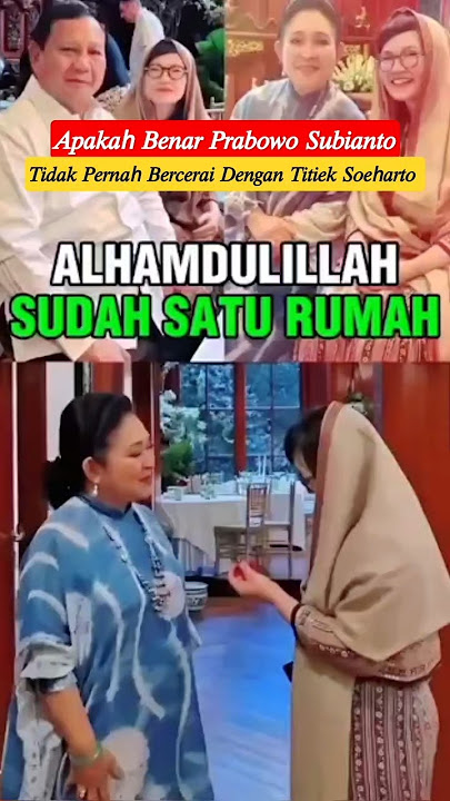 PRABOWO DAN TITIEK TIDAK BERCERAI #prabowo #soeharto #titieksoeharto #kdm