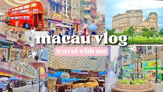 Macau Vlog ✨ Places To Visit, Things To Eat , Street Food, Cafes, Casino Hotels  a travel vlog!