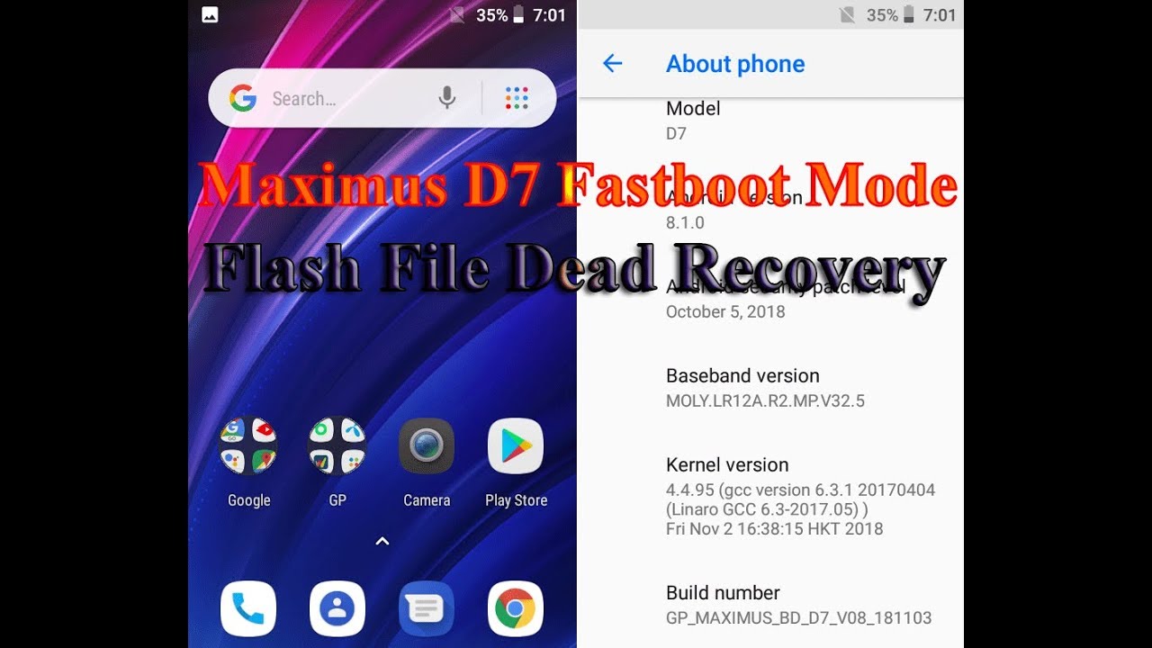 Maximus D7 Flash File Fastboot Mode Dead Recovery Download