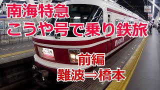 南海特急こうや号 【30000系】乗り鉄の旅　パート1 難波ー橋本編