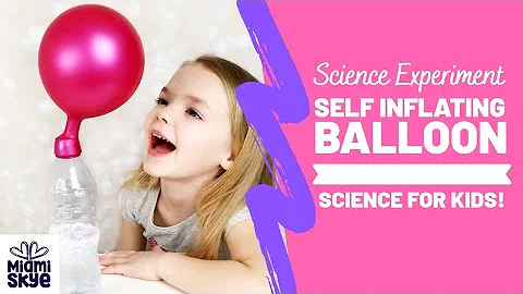 Self Inflating Balloon!! FUN Science Experiment For Kids!!