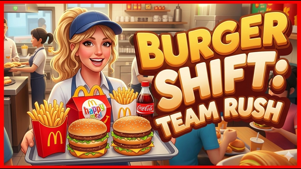 MELHOR QUE O MCDONALDS 🍟🍔| COOP 8 PLAYERS | BURGER SHIFT SIMULATOR #simulationgames #burgergame