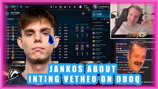 Jankos About INTING VETHEO on DuoQ 👀
