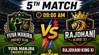 Rajdhani King XI vs Yuva Manjra live cricket match | TCL Season 4 live - Azeem Nagar Khedha Tanda R