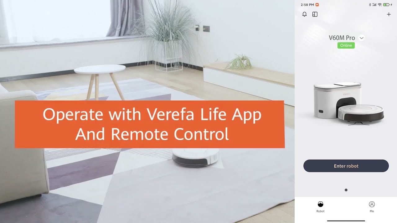 Operate with Verefa Life App And Remote Control V60 M pro verefa