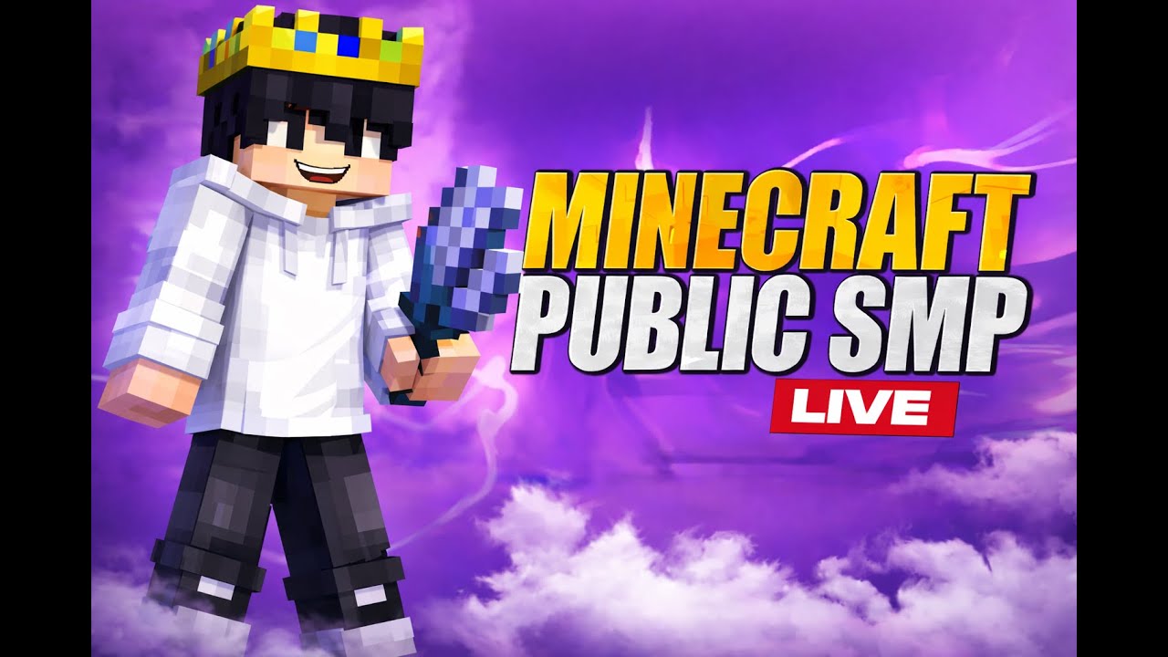 MINECRAFT SMP LIVE || PUBLIC SMP 24/7 JAVA + BEDROCK | FREE TO JOIN 