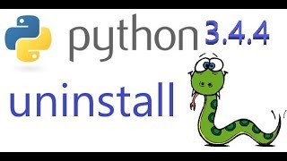 Python : How to Uninstall Python 3.4.4 on window 10 Pro on 2018