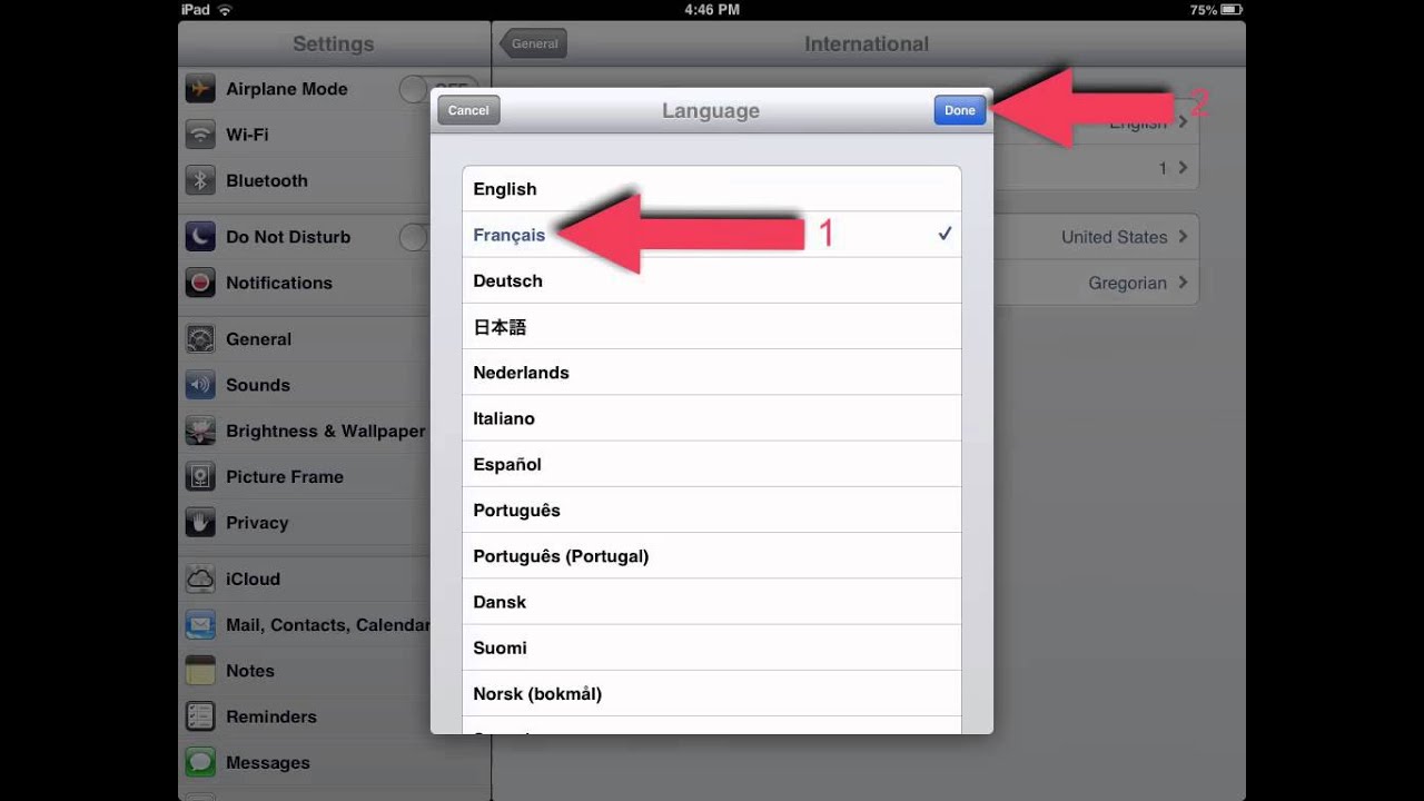 how to change language on app store