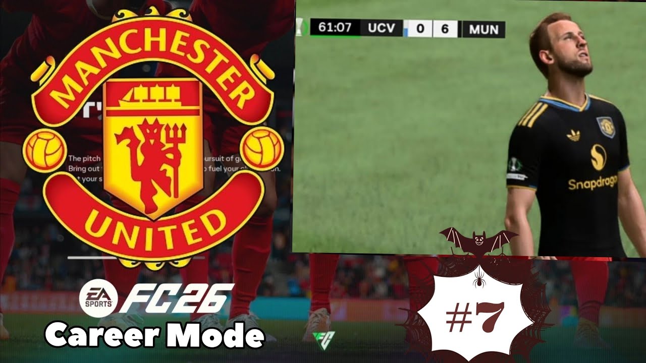 ФК 26 Манчестер Юнайтед. Режим карьеры. Кейн сходит с ума, Юнайтед разгромил Крайову со счетом 10...