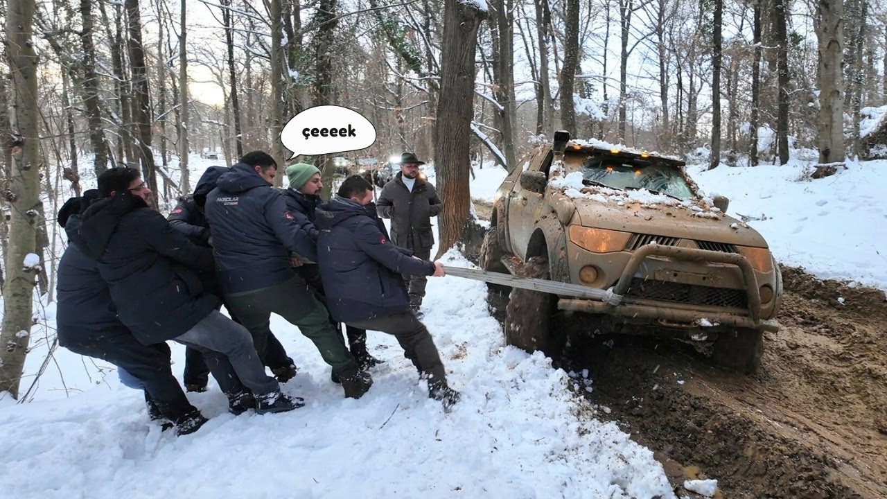 2JZ PATROL - GRANDCHEROKEE - L200 - HILUX İSTANBUL SON KAR ETABI  #akıncılarextreme