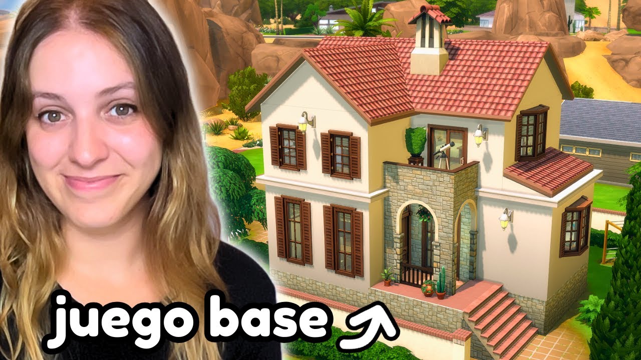 Puedo hacer UNA CASA MEDITERRÁNEA usando SOLAMENTE el JUEGO BASE?  | Construyo SIN PACKS || Marta