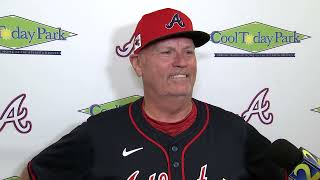 Braves Brian Snitker - 2025 Spring Training - 2-15-25