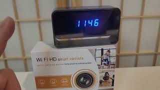 LINSCAM Hidden Camera Clock WiFi Spy Camera