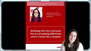 SBR Made Easy: Working with the Unknown - how to pass any exam even if it looks like a disaster