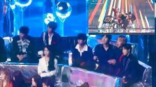 WANNA ONE, IU &amp; RedVelvet Reacts to BTS ‘DNA’ [MMA 2017]