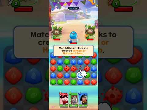 Pucca Puzzle Adventure-Stage Level 1-1 NO BOOSTERS #puccapuzzleadventure