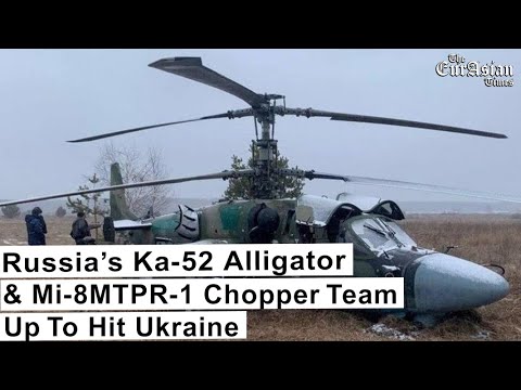 Russia’s Ka-52 Alligator & Mi-8MTPR-1 Chopper Team Up To Hit Ukraine