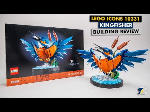 The first LEGO Icons animal set - 10331 Kingfisher Bird detailed building review
