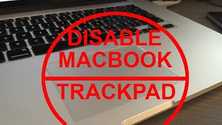 How to disable your macbook trackpad!