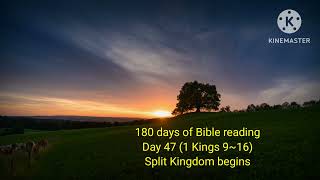 180 days of Bible readingDay 47 1 Kings 9 16 Split kingdom begins